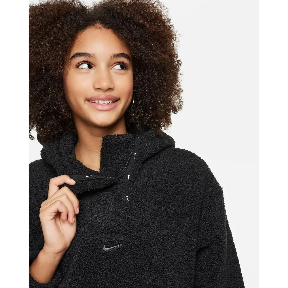 Nike High Pile Fleece Girl's Therma FIT Training Jacket Cozy Activewear NWT M
